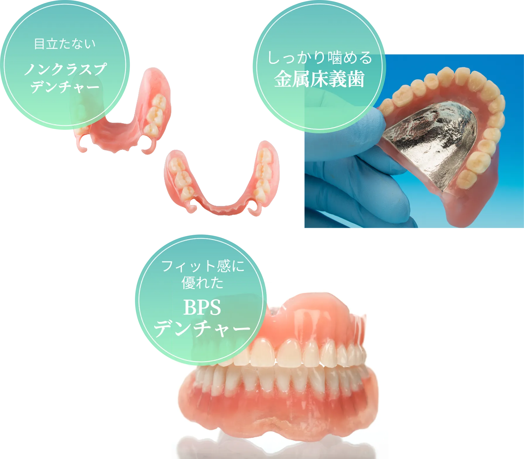 しっかり噛める精密義歯をご提供