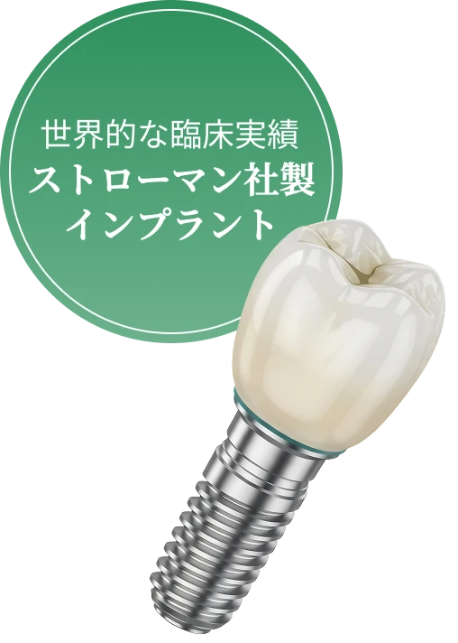 世界的な臨床実績 ストローマン社製インプラント